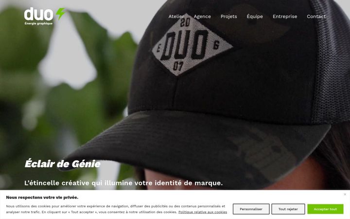 Screenshot of duoenergiegraphique.com