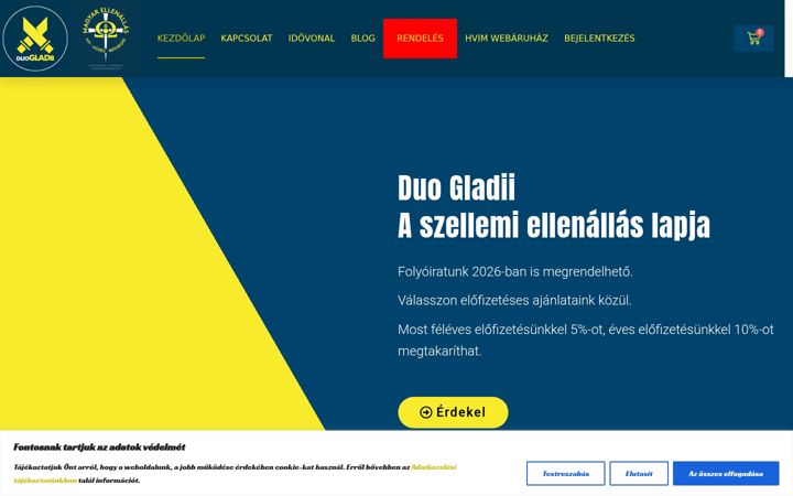 Екранна снимка на duogladii.hu