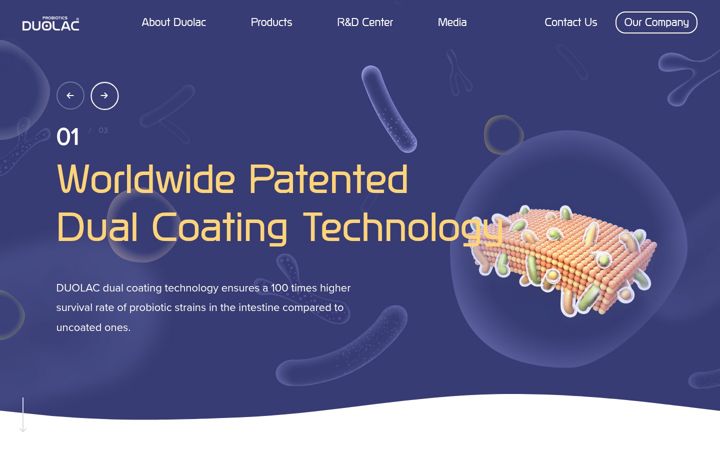 Screenshot of duolac.com