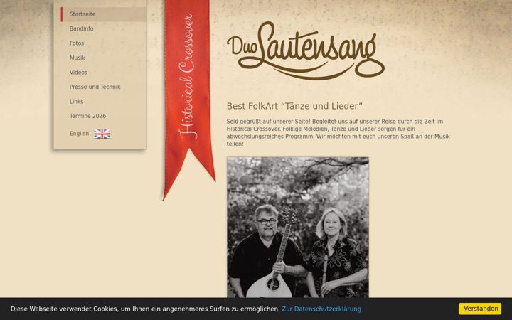 Screenshot of duolautensang.de