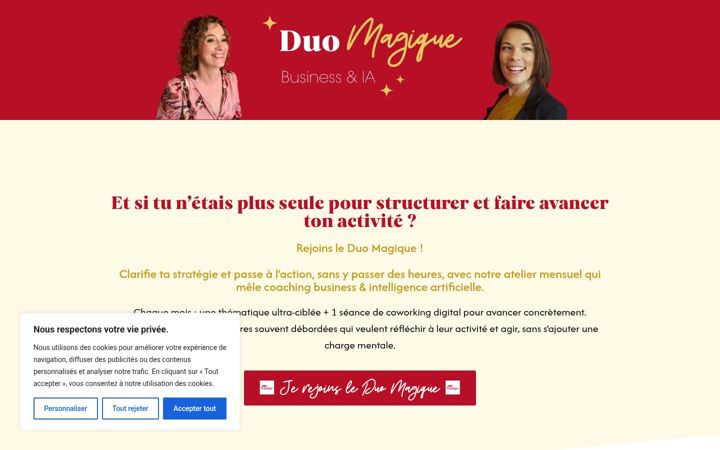 Screenshot of duomagique.fr