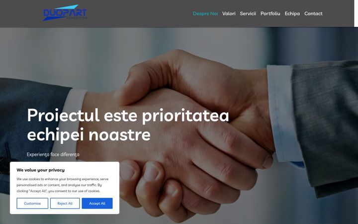 Screenshot of duopart.ro