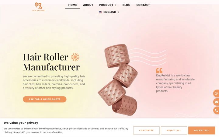 Screenshot of duoruimei.com
