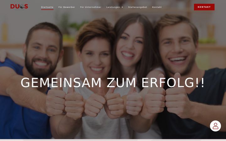 Képernyőkép: duos-personal.de