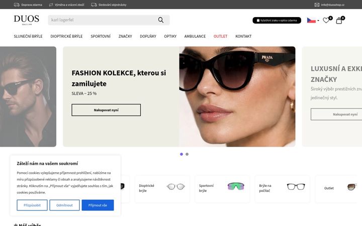 Snímek obrazovky duosshop.cz