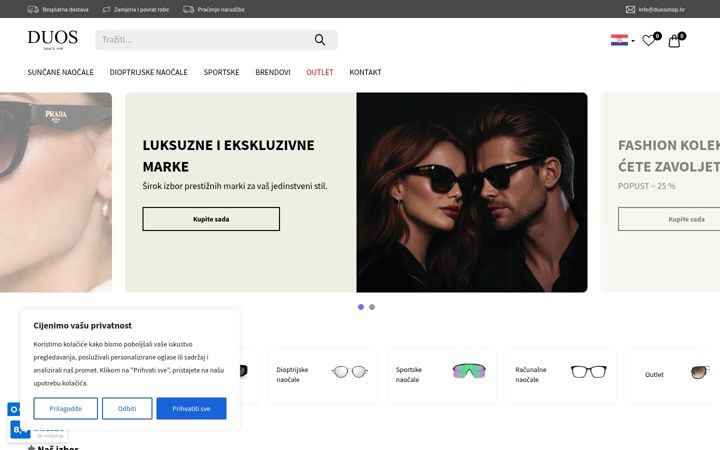 Screenshot of duosshop.hr