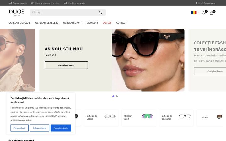 Képernyőkép: duosshop.ro