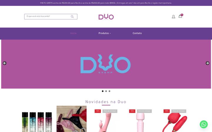 Skärmbild av duosxshp.com.br