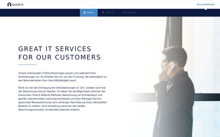 Screenshot of duosys.de