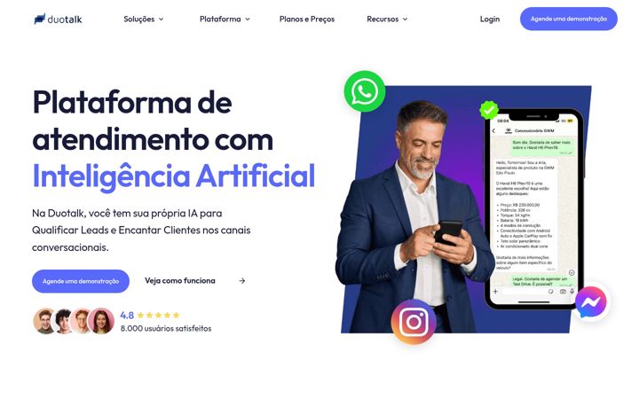 Screenshot of duotalk.io