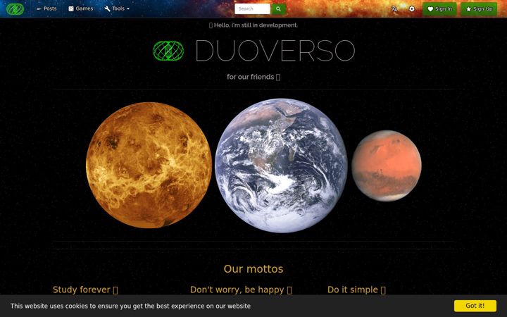 Screenshot of duoverso.com