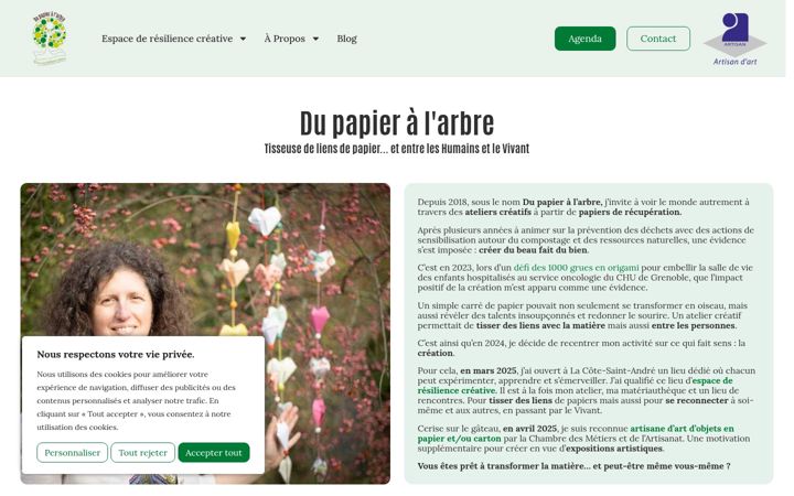 Screenshot of dupapieralarbre.com