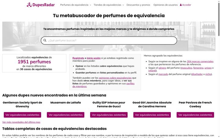 Screenshot of dupesradar.com