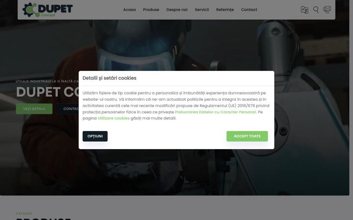 Screenshot of dupet.ro