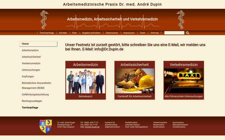 Screenshot van dupin.de