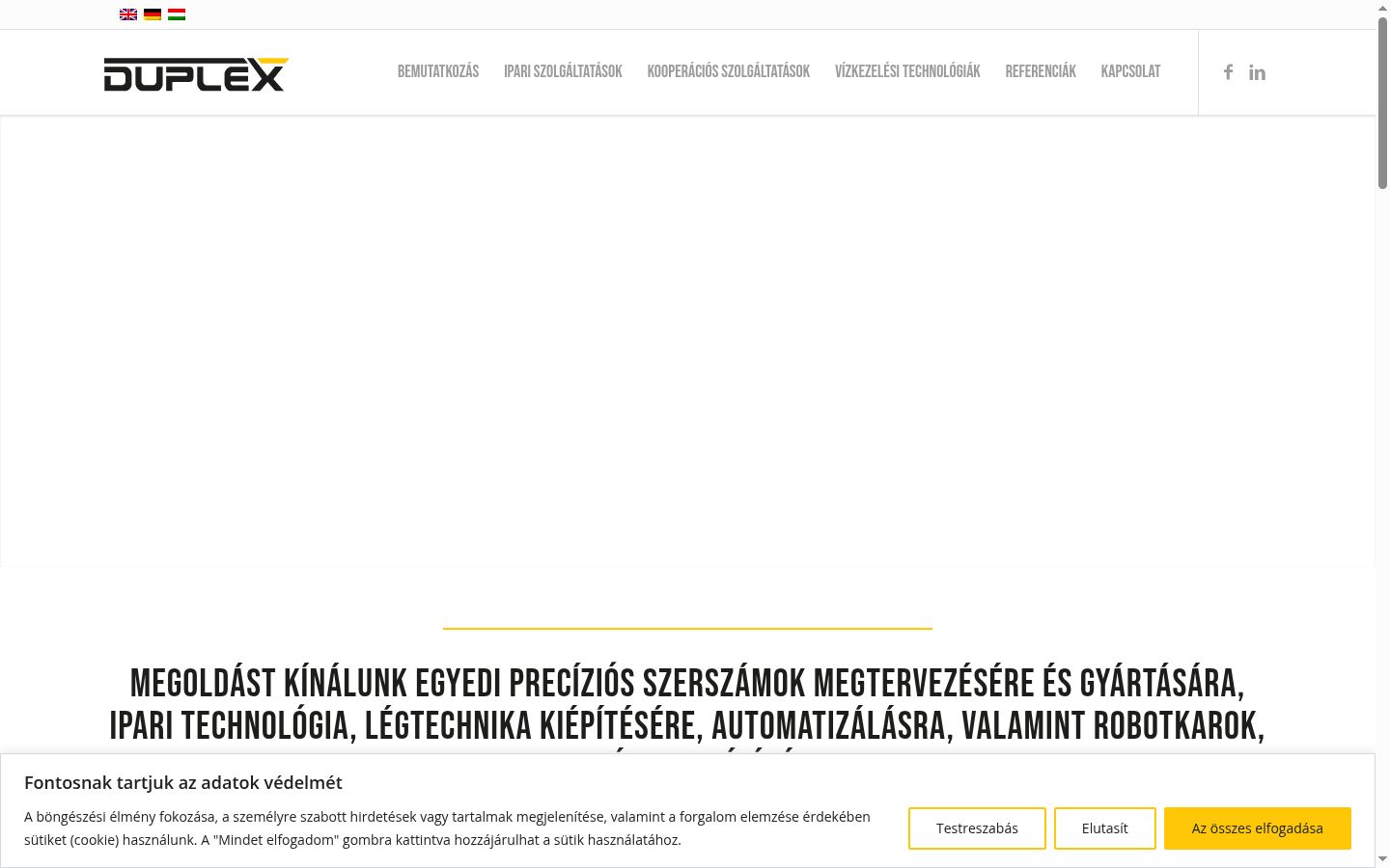Skärmbild av samtyckesbannern som visades före någon interaktion