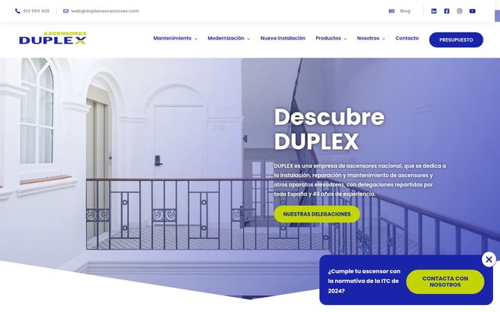 Screenshot of duplexascensores.com