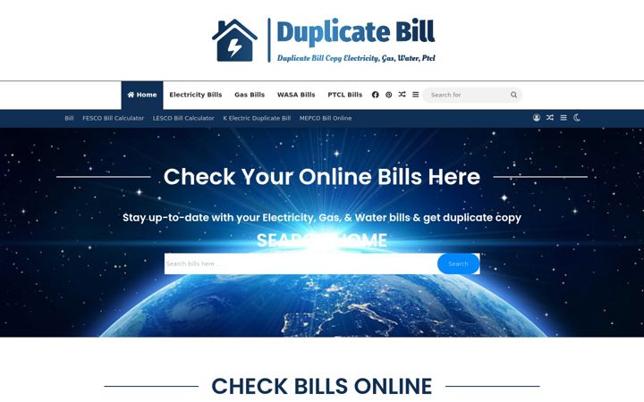 Zrzut ekranu duplicatebill.net