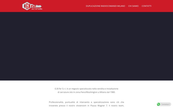 Ekraanipilt saidist duplicazioneradiocomandimilano.it