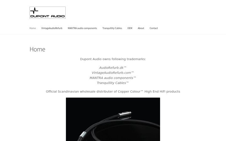 Screenshot of dupont-audio.com