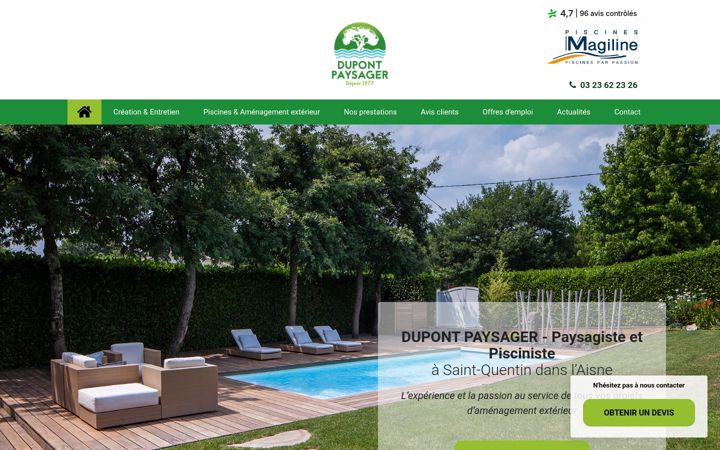 Skärmbild av dupont-paysager-aisne.fr