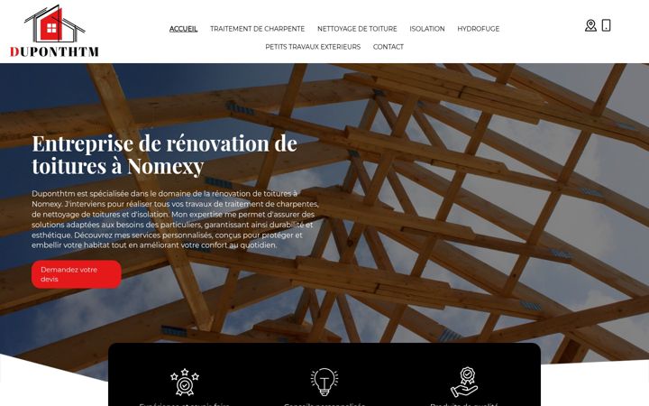Screenshot of duponthtm.fr