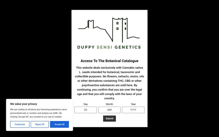 Screenshot of duppysensi.com
