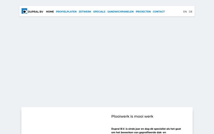 Screenshot di dupral.nl