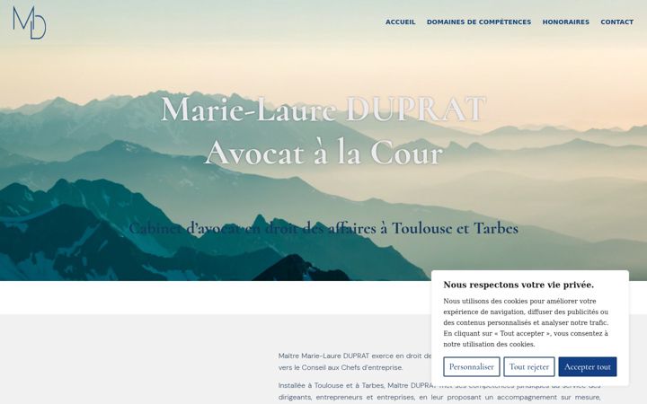 Screenshot of duprat-avocat.fr