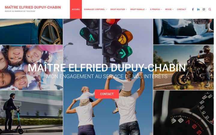 Ekrānuzņēmums no dupuy-chabin-avocat.fr