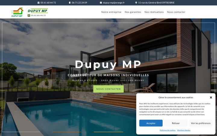 Ekrānuzņēmums no dupuy-mp09.fr