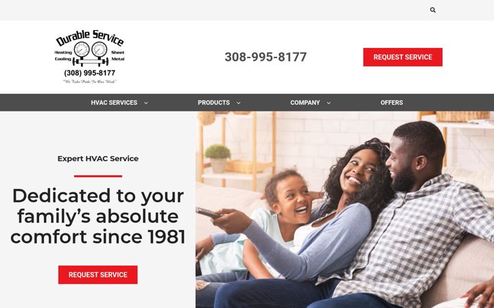 Screenshot of durableserviceinc.com