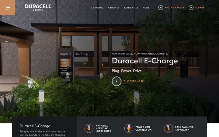 Screenshot of duracellecharge.com