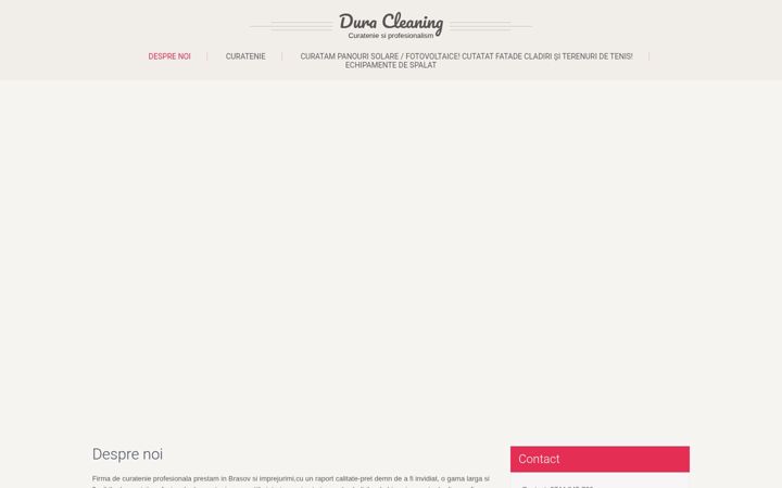 Screenshot of duracleaning.ro
