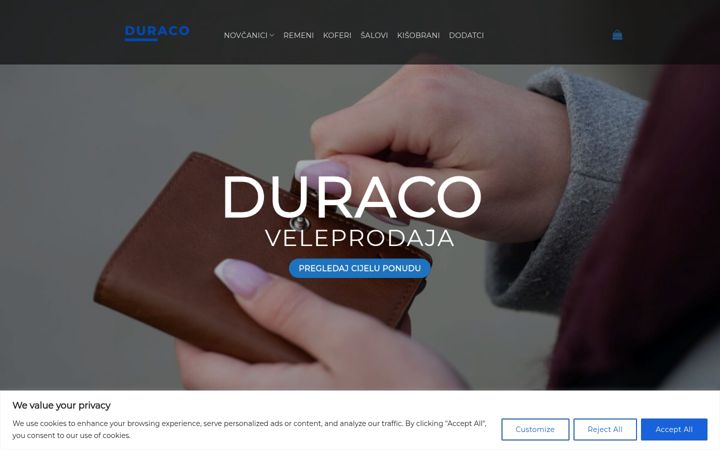 Screenshot of duraco.hr