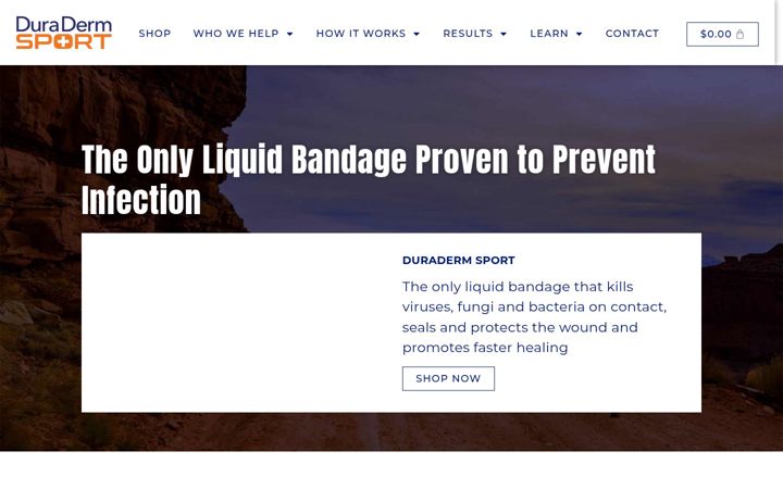 Screenshot of duradermsport.com