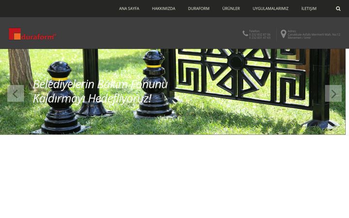 Екранна снимка на duraform.com.tr