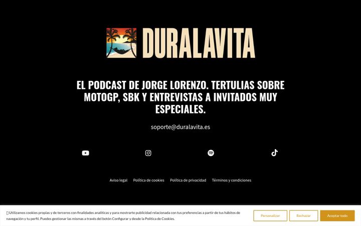 Skjermbilde av duralavita.es