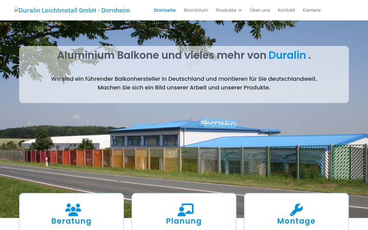 Screenshot of duralin-dornheim.de