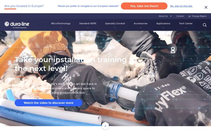 Skjermbilde av duraline-latam.com
