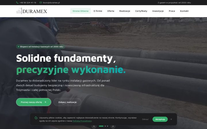 Captura de ecrã de duramex.pl