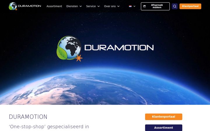 Screenshot di duramotion.nl