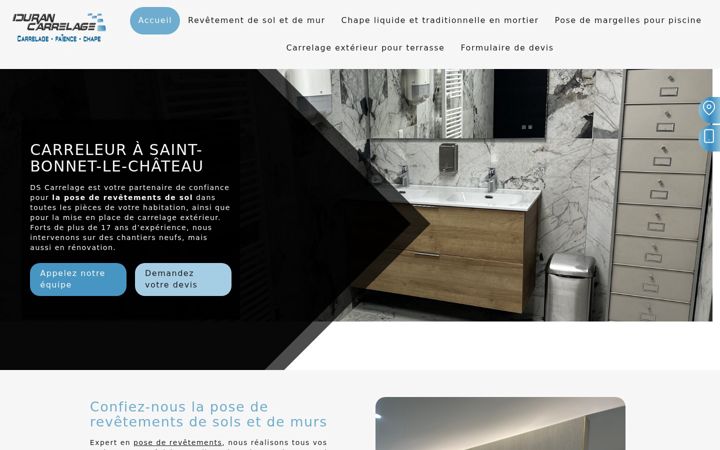 Screenshot of durancarrelage.fr