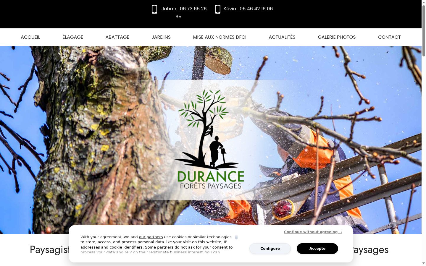 Screenshot tal-banner tal-kunsens muri qabel kwalunkwe interazzjoni