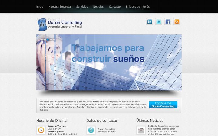 Skjermbilde av duranconsulting.es