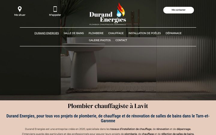 Screenshot of durand-energies.fr