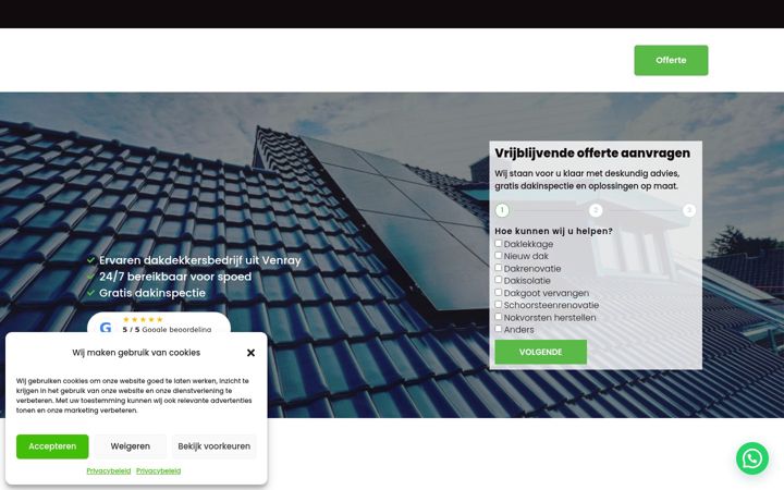 Screenshot di durandak.nl