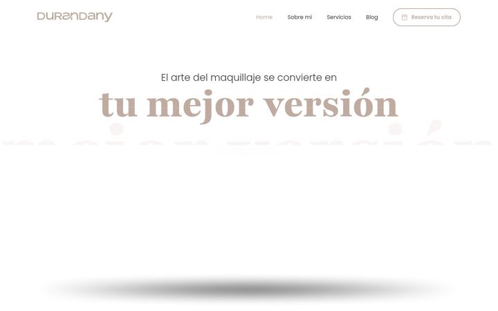 Screenshot of durandanymakeup.com