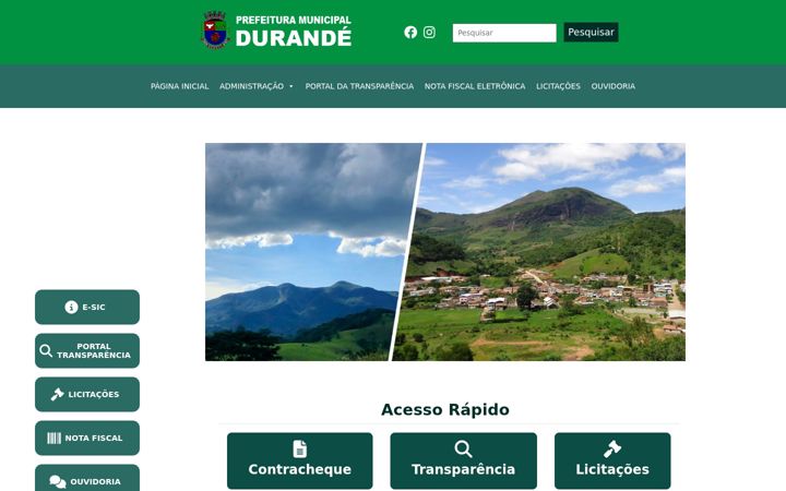 Snimka zaslona za durande.mg.gov.br