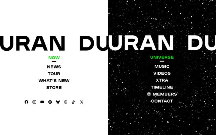 Screenshot of duranduran.com